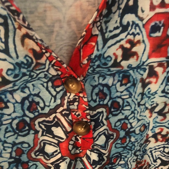 NEW- Misses boho print blouse size XL- NWOT - Picture 3 of 5